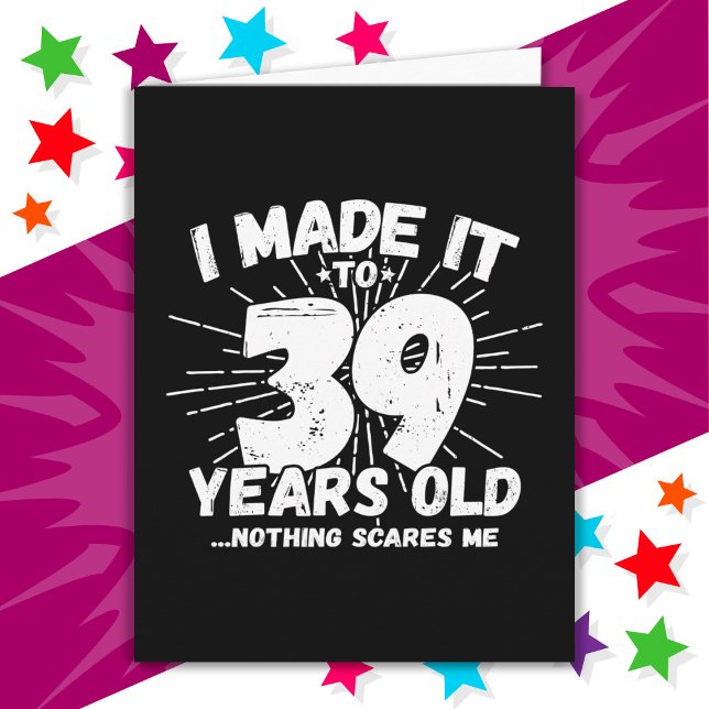 39 Year Old Sarcastic Meme Funny 39th Birthday Card (Creator Uploaded)