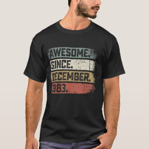 39 Years Old  Awesome Since December 1983 39th Bir T-Shirt