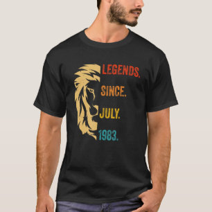 39 Years Old Legend Since July 1983 39thbirthday T-Shirt