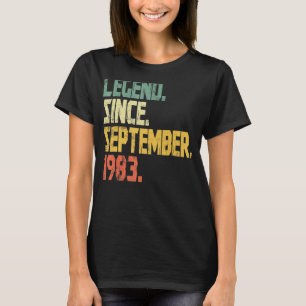 39 Years Old Legend Since September 1983 49th Bir T-Shirt
