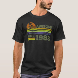 39 Years Old Men Women Awesome Since 1983 T-Shirt