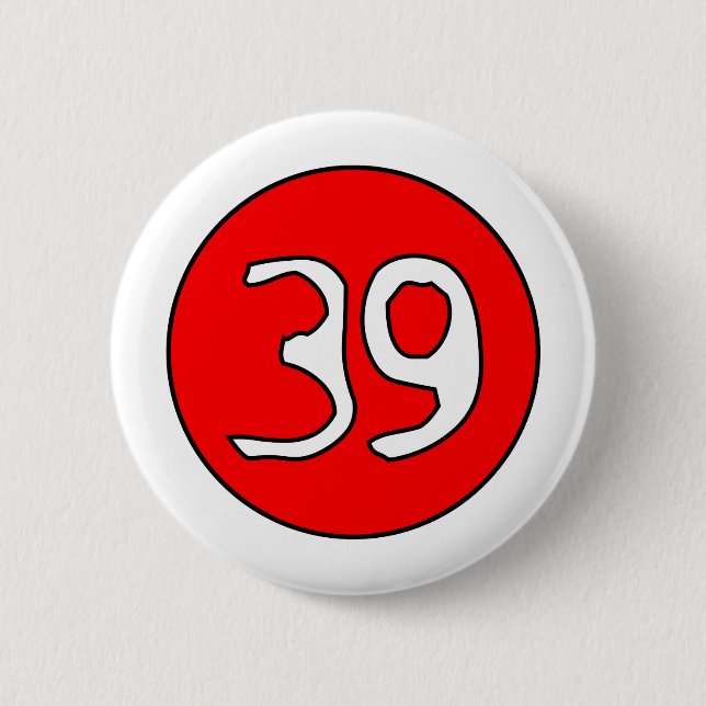 39er's Swirl clear Pinback Button (Front)