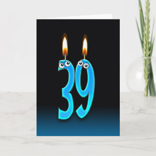 39th Birthday Candles Card
