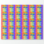 [ Thumbnail: 39th Birthday: Colorful, Fun Rainbow Pattern # 39 Wrapping Paper ]