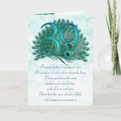 39th birthday decorative numbered cards