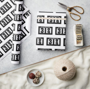 39th Birthday Odometer Wrapping Paper