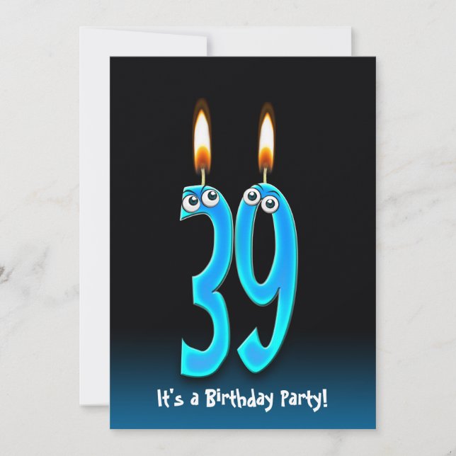 39th Birthday Party Invite (Front)