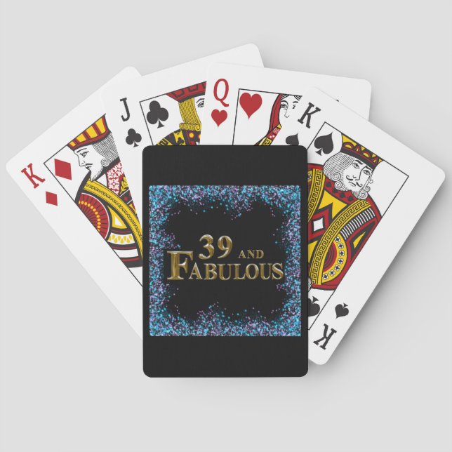 39th  Birthday  Poker Cards (Back)