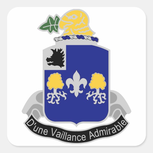 39th Infantry Regiment Square Sticker (Front)