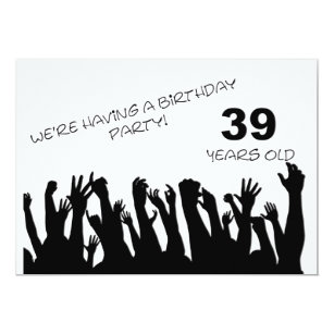 39th Birthday Invitations Zazzle