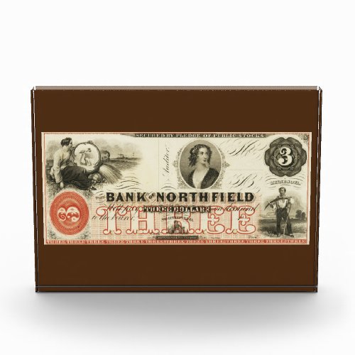 300 Obsolete Currency Bank of Northfield Photo Block