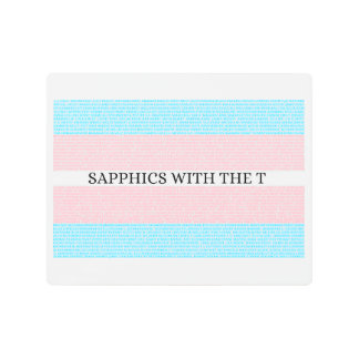 3.0 Sapphics with the T Metal Artwork Print