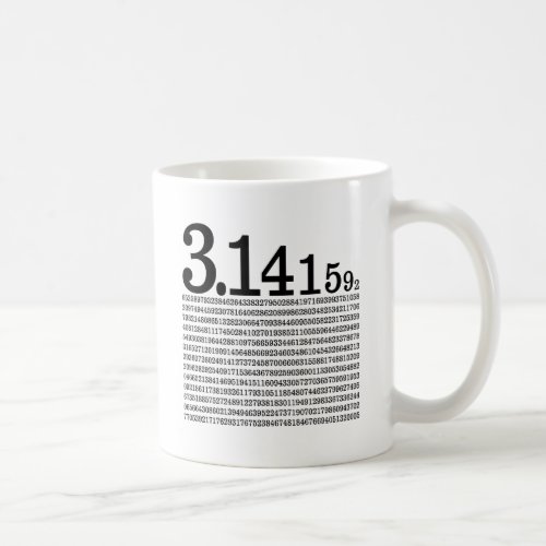 31415926 Pi Coffee Mug