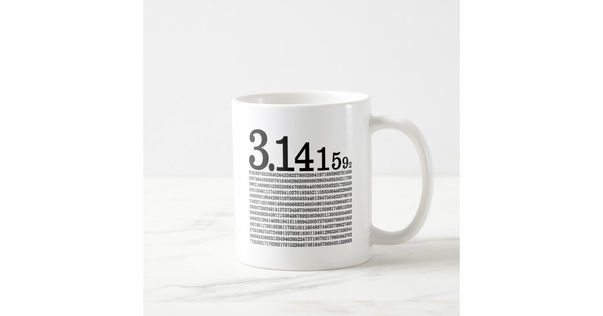 3 1415926 Pi Coffee Mug Zazzle 3 1415926 pi coffee mug zazzle