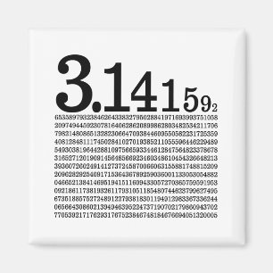 3.1415926 Pi Magnet