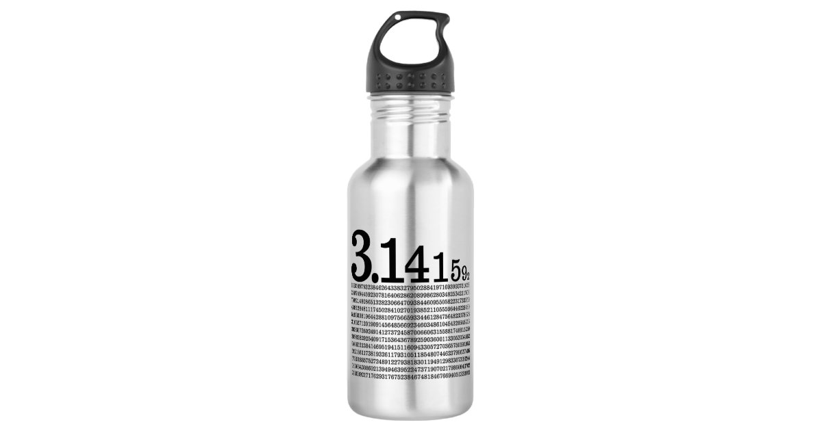 3 Pi Stainless Steel Water Bottle Zazzle Com 3 Pi Stainless Steel Water Bottle Zazzle Com