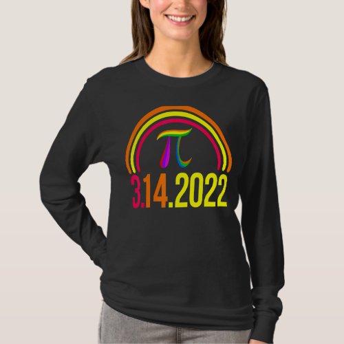 3 14 2022 Pi Math Rainbow  Men Mathletics Love Bir T_Shirt