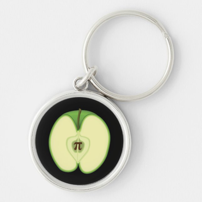 3.14 Apple Pie Pi Pun Funny Math Joke Keychain (Front)