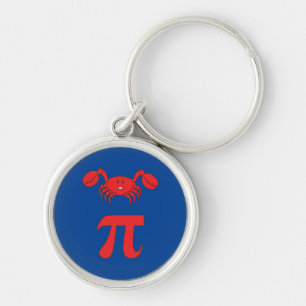3.14 Crab Pie Pi Pun Funny Math Joke Keychain