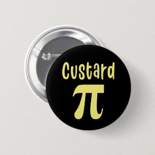 3.14 Custard Pie Pi Pun Funny Math Joke Button