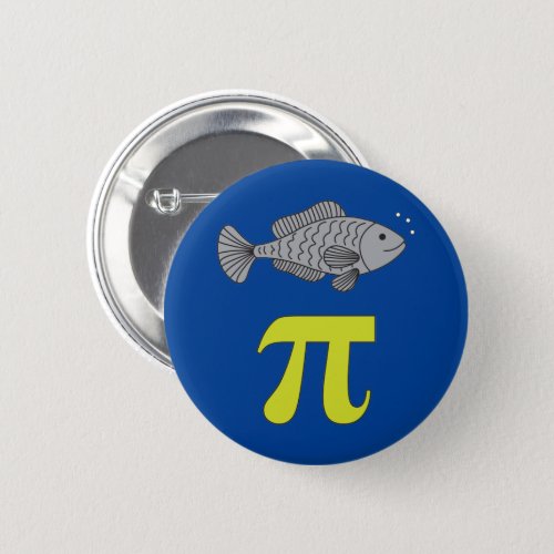 314 Fish Pie Pi Pun Funny Math Joke Button