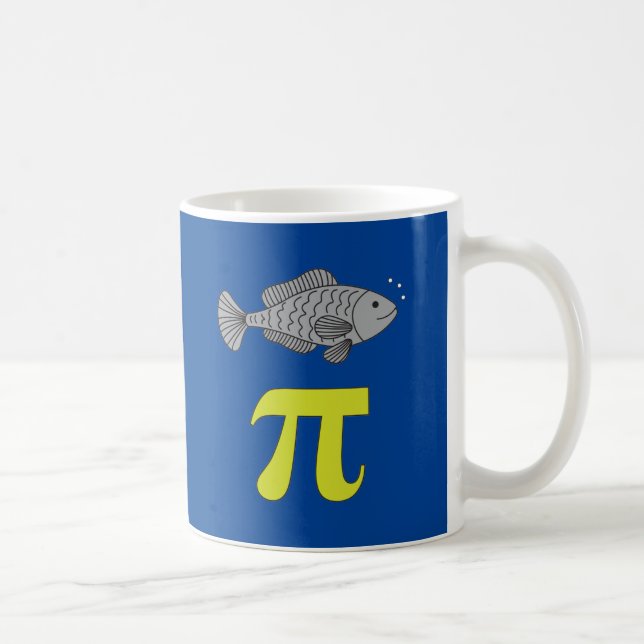 3.14 Fish Pie Pi Pun Funny Math Joke Coffee Mug (Right)