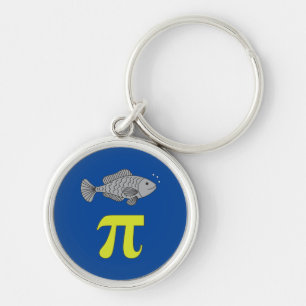 3.14 Fish Pie Pi Pun Funny Math Joke Keychain