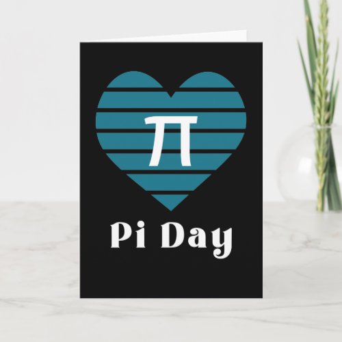 314 Heart Happy Pi Day Card
