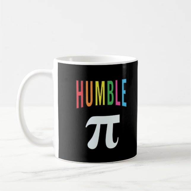 3.14 Humble Pie Pi Pun Funny Math Joke Coffee Mug (Left)