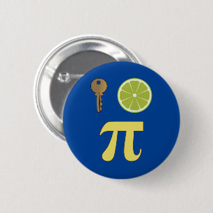 3.14 Key Lime Pie Pi Pun Funny Math Joke Button