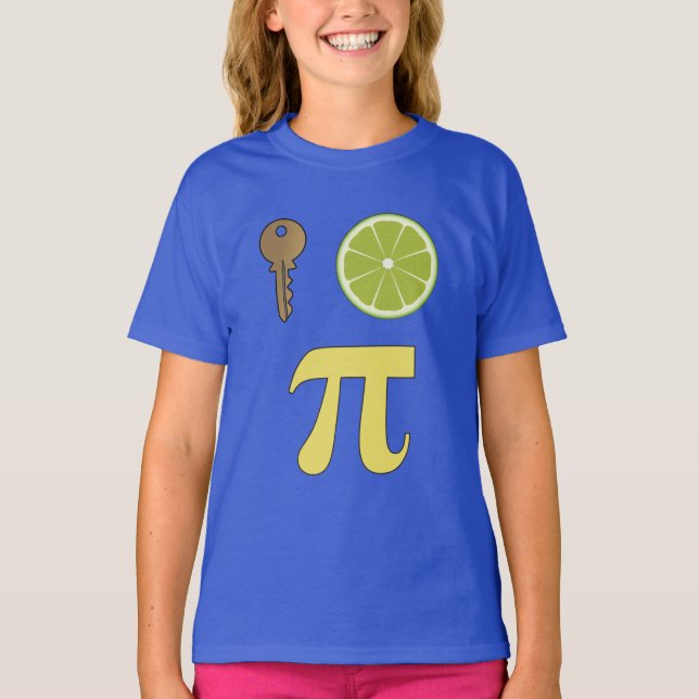 3.14 Key Lime Pie Pi Pun Funny Math Joke T-Shirt (Front)