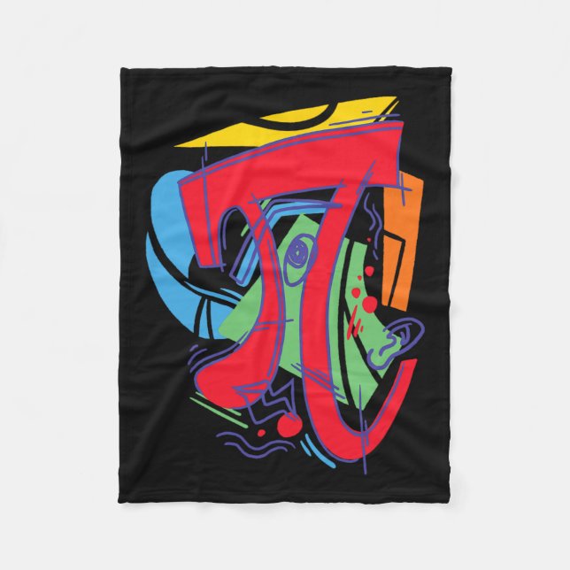 3.14 Math Design For Pi Day  Fleece Blanket (Front)
