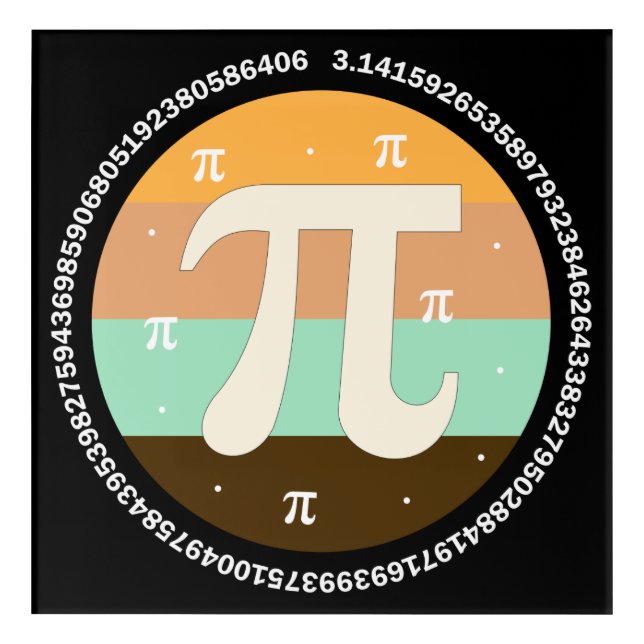 3.14 National Pi Day Design  - Pi Day Gift Idea Acrylic Print (Front)
