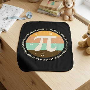 3.14 National Pi Day Design - Pi Day Gift Idea Baby Burp Cloth