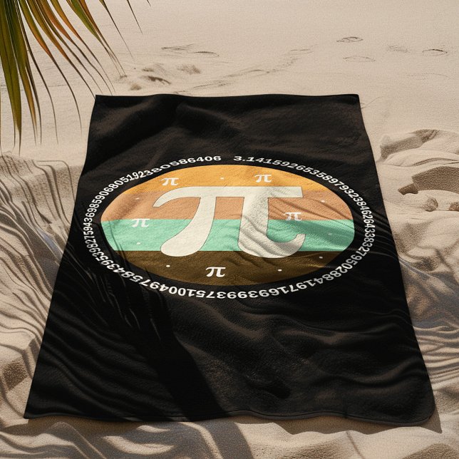 3.14 National Pi Day Design  - Pi Day Gift Idea Beach Towel (Creator Uploaded)