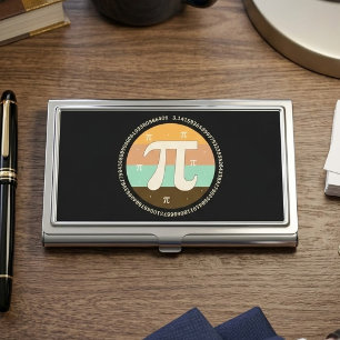 3.14 National Pi Day Design - Pi Day Gift Idea Business Card Case