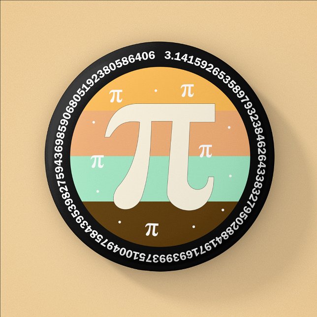 3.14 National Pi Day Design  - Pi Day Gift Idea Button (Creator Uploaded)