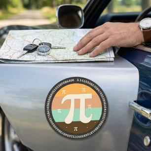 3.14 National Pi Day Design - Pi Day Gift Idea Car Magnet