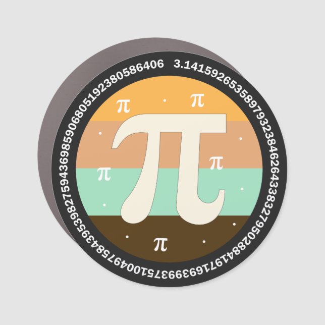 3.14 National Pi Day Design  - Pi Day Gift Idea Car Magnet (Front)