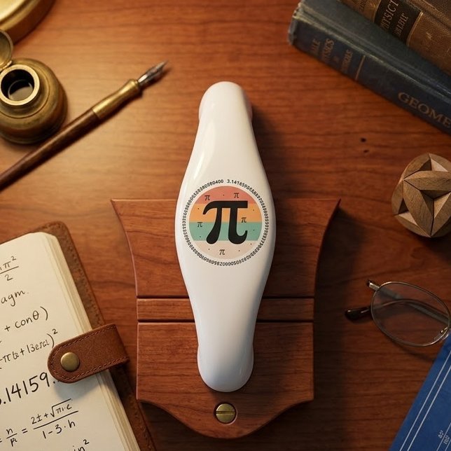 3.14 National Pi Day Design  - Pi Day Gift Idea Ceramic Cabinet Pull (Creator Uploaded)