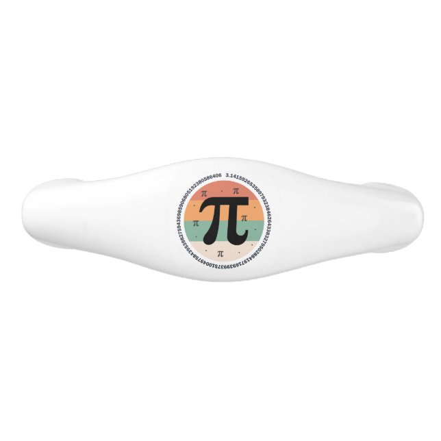 3.14 National Pi Day Design  - Pi Day Gift Idea Ceramic Drawer Pull (Front)