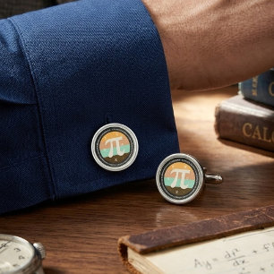 3.14 National Pi Day Design - Pi Day Gift Idea Cufflinks