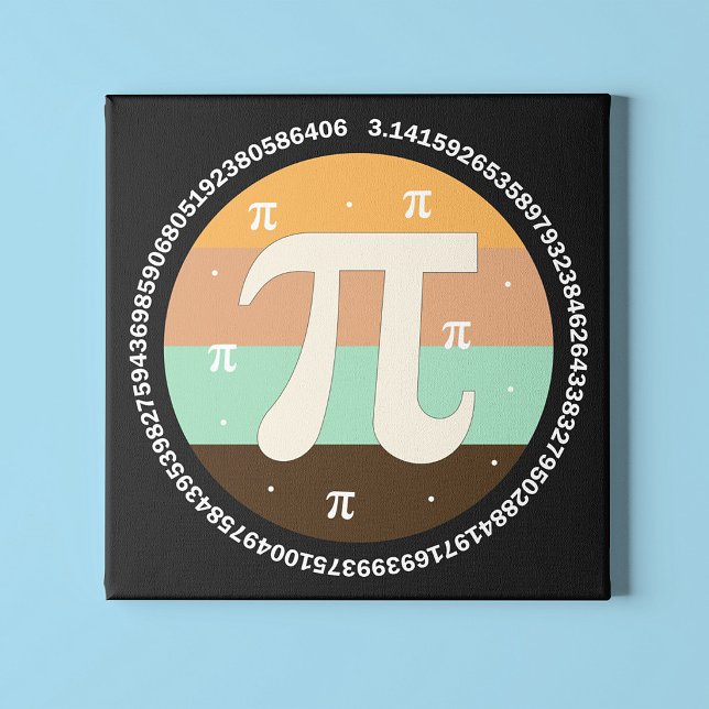 3.14 National Pi Day Design  - Pi Day Gift Idea Faux Canvas Print (Creator Uploaded)
