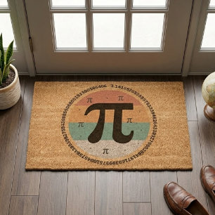 3.14 National Pi Day Design - Pi Day Gift Idea Fiber Doormat