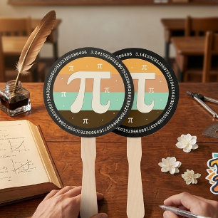 3.14 National Pi Day Design  - Pi Day Gift Idea Hand Fan