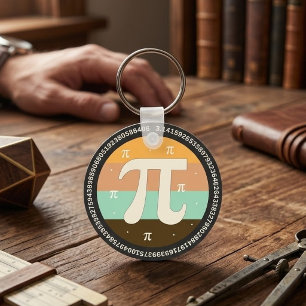 3.14 National Pi Day Design - Pi Day Gift Idea Keychain