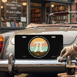 3.14 National Pi Day Design - Pi Day Gift Idea License Plate