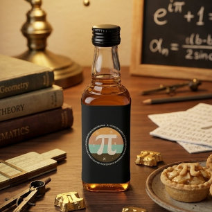 3.14 National Pi Day Design - Pi Day Gift Idea Liquor Bottle Label