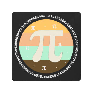 3.14 National Pi Day Design  - Pi Day Gift Idea Metal Print