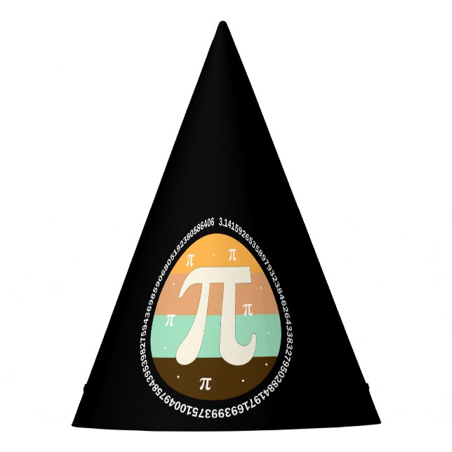 3.14 National Pi Day Design  - Pi Day Gift Idea Party Hat (Front)